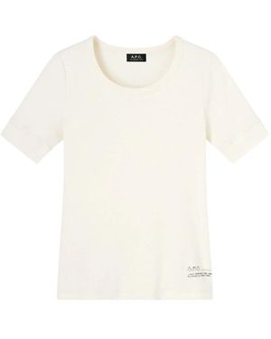 A.P.C. T-Shirts - White
