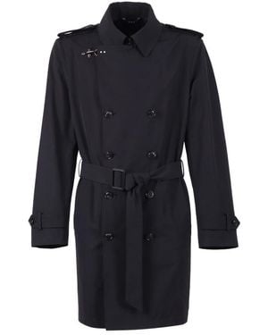 Fay Trench Coats - Blue