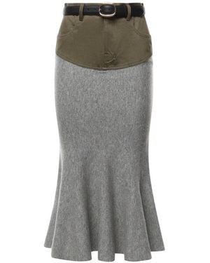 Self-Portrait Rokken ,Veelkleurig ,Midi Skirts - Grijs