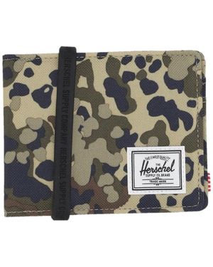 Herschel Supply Co. Accessoires ,Veelkleurig ,Camo Boekenportemonnee Rfid - Groen