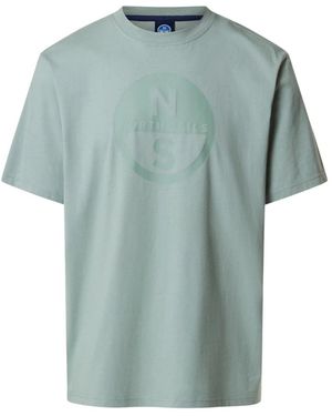 North Sails Big Logo T-Shirt - Blau