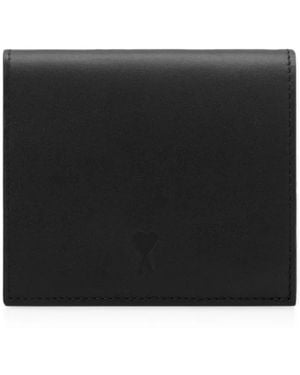 Ami Paris Brieftasche Aus Rindsleder - Schwarz