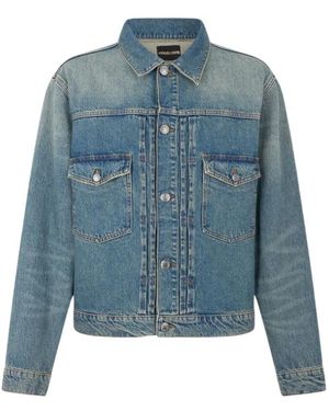 Roberto Cavalli Blauwe Denim Jas