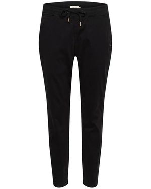 Cream Joggers - Black