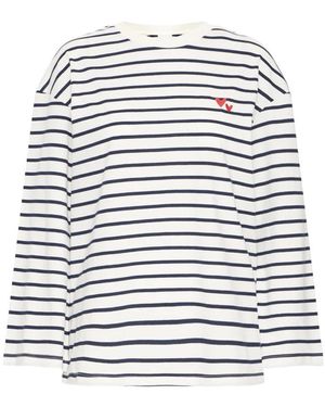Ichi Long Sleeve Tops - Blanco