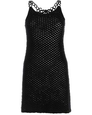 Chloé Crochet Mini Jurk - Zwart