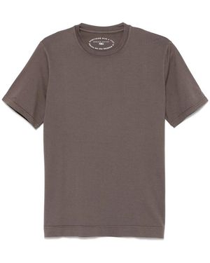 Fedeli Baumwoll T-Shirt Made - Grau