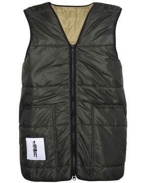Mackintosh Jassen ,Groen ,Polyester Gewatteerd Mouwloos Vest - Grijs