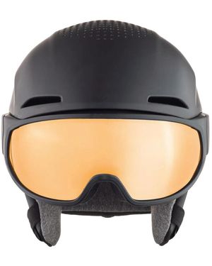 Alpina Schwarze Mattgoldene Q-Lite Stirnlampe