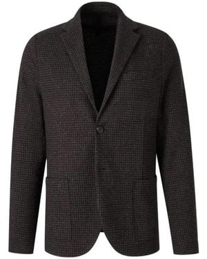 Harris Wharf London Patterned Moleskin Blazer - Zwart