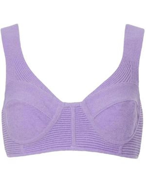 Hervé Léger Sleeveless Tops - Purple