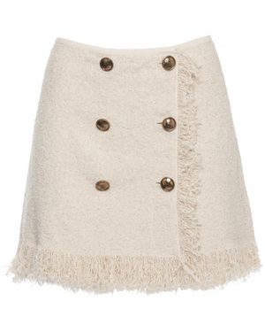Elisabetta Franchi Short Skirts - Natural