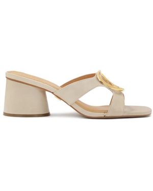 Kazar Heeled Mules - Neutro