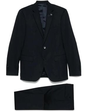 Lardini Single Breasted Suits - Negro