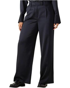 WITHBLACK Broeken ,Blauw ,Polyester Wbldagmar Sateen Pant
