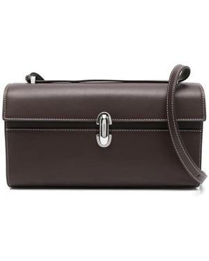 SAVETTE Tassen ,Bruin ,Leer Symmetry 26 Crossbody Tas - Zwart
