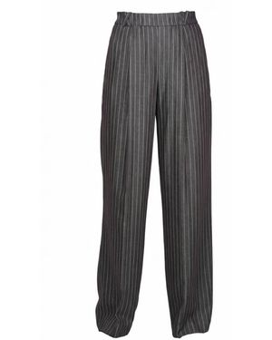 Soallure Wide Trousers - Gris