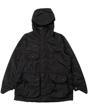 Engineered Garments Jassen ,Zwart ,Nylon Veldparka -Vlucht