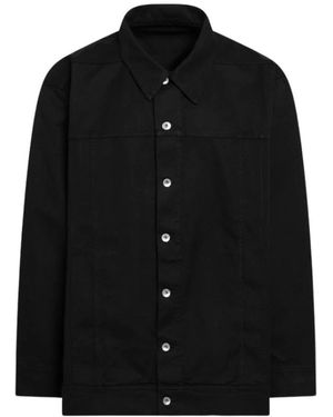Rick Owens Overhemden ,Zwart ,Katoen Jumbo Worker