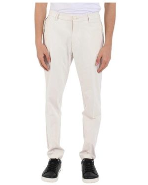 HUGO Technische Stoffhose Mit Verdecktem Verschluss - Weiß
