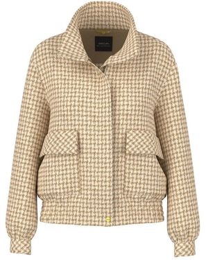 Marc Cain Blousonjack Met Pied-De-Poule - Naturel