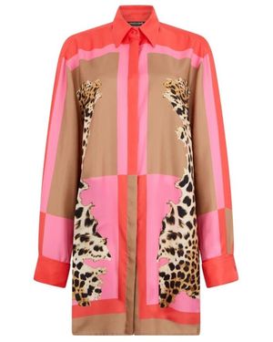 Roberto Cavalli Overhemden ,Veelkleurig ,Shirts - Rood