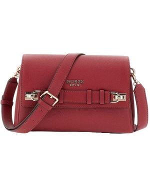 Guess Rode Flap Crossbody Tas - Rood