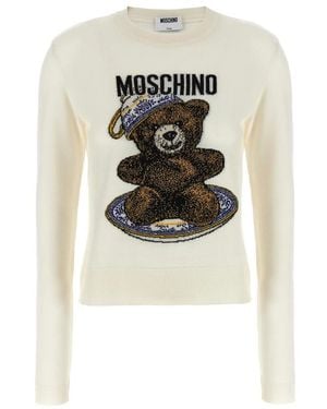Moschino Round-Neck Knitwear - White