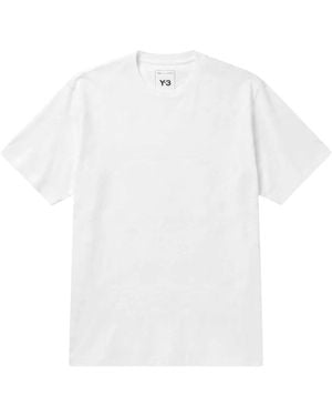 Y-3 Graphic T-Shirt Met Korte Mouwen - Wit
