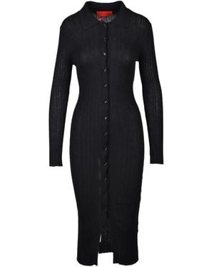 Wild Cashmere Knitted Dresses - Black