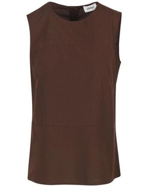Ottod'Ame Sleeveless Tops - Brown