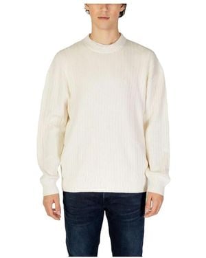 Calvin Klein Round-Neck Knitwear - White