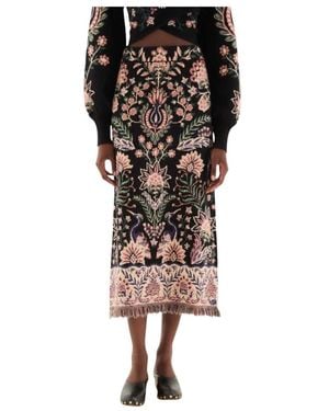 FARM Rio Midi Skirts - Black