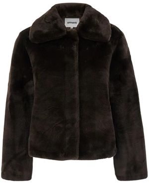Apparis Jassen ,Bruin ,Leer Elis Jas - Zwart