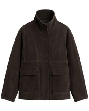 Nour Hammour Leather Jackets - Black