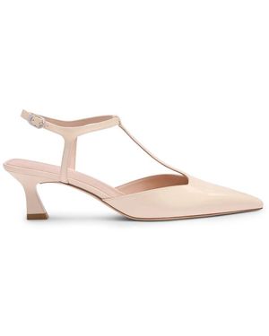 Stuart Weitzman Vinnie T-Strap Pomp - Roze