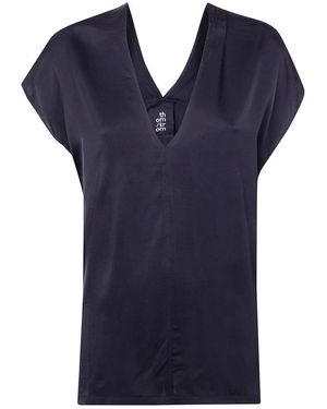 Thom Krom Tops ,Zwart ,Mouwenloze Oversized Gilet - Blauw