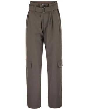 Brunello Cucinelli Straight Trousers - Gris