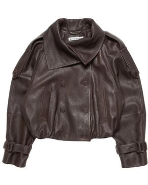 Acne Studios Leather Jackets - Marron
