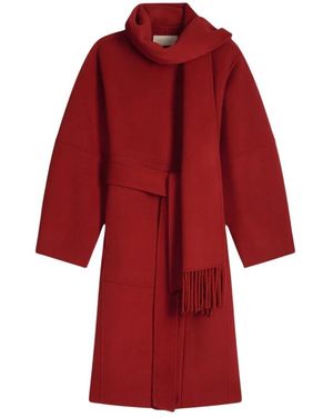 Vanessa Bruno Belted Coats - Rojo