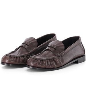 Saint Laurent Schoenen ,Bruin ,Leer Le Loafer Cassandre