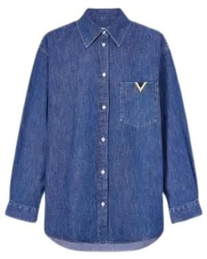 Valentino Denim Shirts - Blue