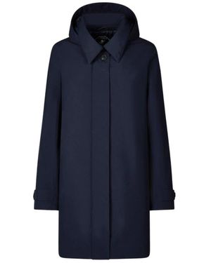 Save The Duck Single-Breasted Coats - Blue