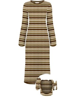 MC2 Saint Barth Lurex Gebreide Jurk - Metallic