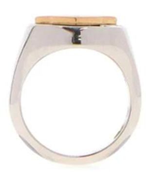 Vivienne Westwood Accessoires ,Grijs ,Leer Camino Ring - Metallic