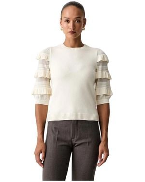 Twinset Ronde Hals Gebreide Kleding - Grijs