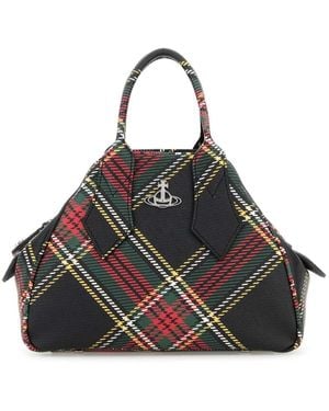 Vivienne Westwood Gedruckte Kleine Kunstlederhandtasche - Schwarz