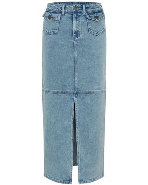 Kaffe Denim Skirts - Bleu