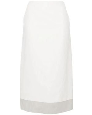 Sportmax Midi Skirts - White