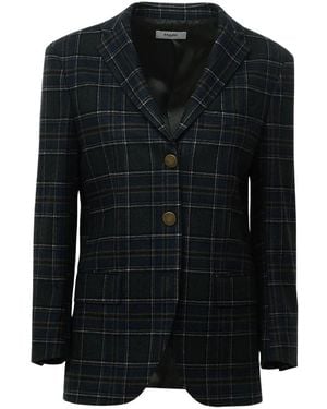 SAULINA Jassen ,Groen ,Single-Breasted Blazer - Zwart